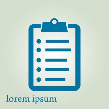 onay listesi sembolü.