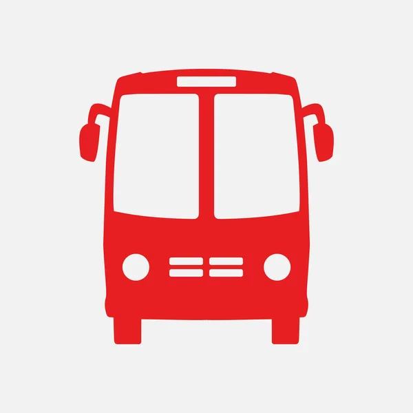 Autóbusszal Aláírás Ikonra Tömegközlekedés Szimbólum — Stock Vector