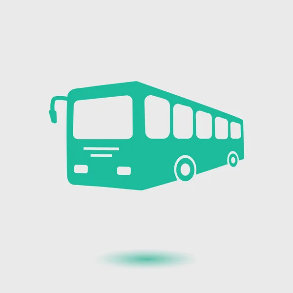 Icono Señal Autobús Símbolo Del Transporte Público Ilustración Abstracta Del — Vector de stock