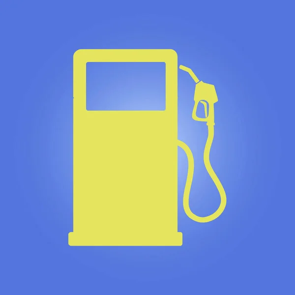 Znak Dyszy Pompy Benzyny Ikona Stacji Benzynowej — Wektor stockowy