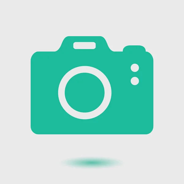 Simbolo Cámara Fotográfica Icono Signo Cámara Dslr Cámara Digital Estilo — Vector de stock