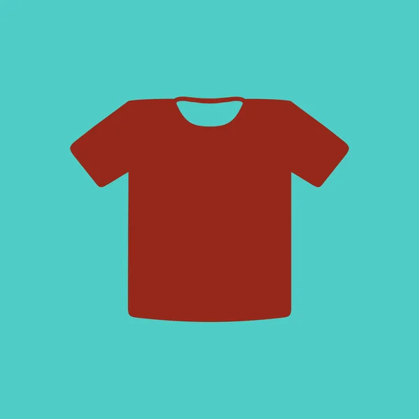 Shirt Skilt Ikon Tøj Symbol Flad Design Stil – Stock-vektor