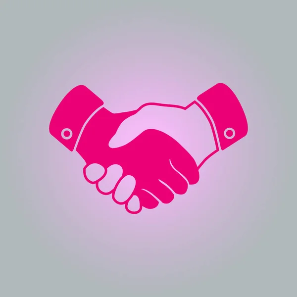 Handshake-Zeichen-Symbol. — Stockvektor