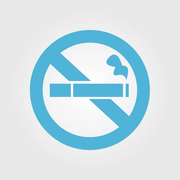 Pare Fumar Símbolo Ilustração Vetorial Cigarro Com Ponta Filtro Ícone — Vetor de Stock