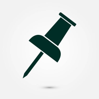  PIN simgesi itmek. Vektör Eps 10. 