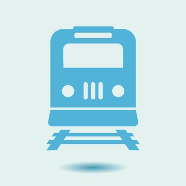 Tren simgesi. Metro erkek. Tren istasyonu işareti.