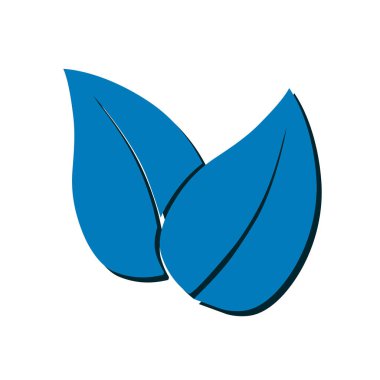 Yaprak simgesi. Taze doğal ürün simgesi. Organik ürün işareti. Düz tasarım stili.