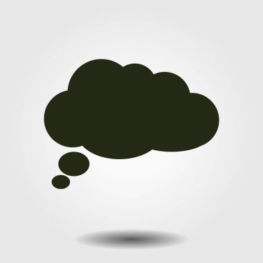 Düz Icon.Vector Eps 10 sohbet. 