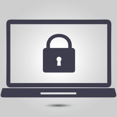 İnternet güvenliği konsepti ikonu. Tanımlama ve koruma simgesi.