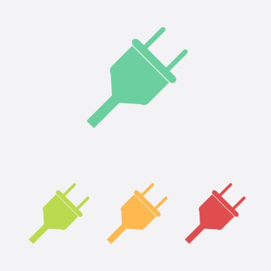 Vektör elektrik dolgu ağı düz simgesi.