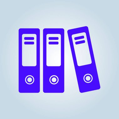 Evrak ve belgeler Office klasörler. Arşiv klasör simgesi. 