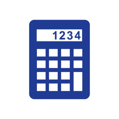 Hesap makinesi simge. Düz tasarım stili. EPS 10