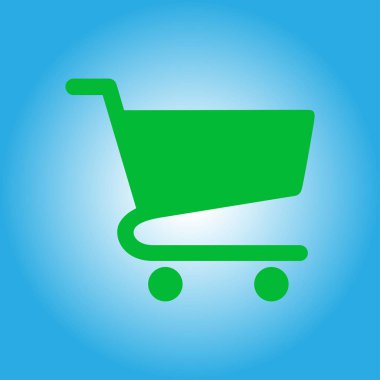 grafik alışveriş düz simgesi