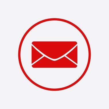 Düz simgesi mektup. Posta simgesini. 