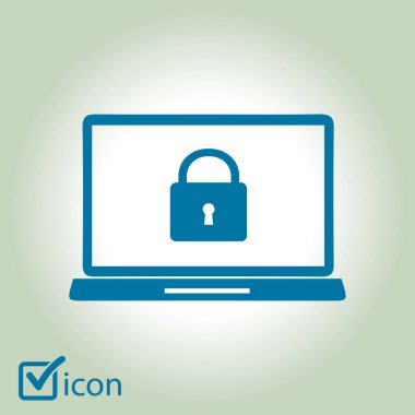 İnternet güvenliği konsepti ikonu. Tanımlama ve koruma simgesi.