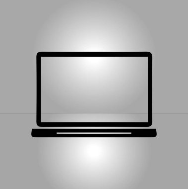 dizüstü bilgisayar kutsal kişilerin resmi, düz tasarım stili, vektör Eps 10, vektör çizim 