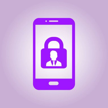 İnternet güvenliği konsepti ikonu. Tanımlama ve koruma simgesi.