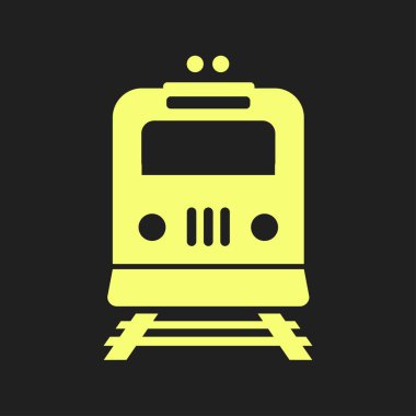 Tren simgesi. Metro erkek. Tren istasyonu işareti.