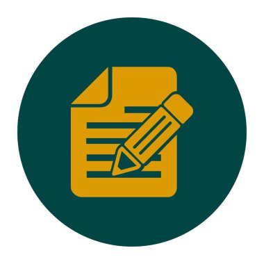 kalem simgesine sahip belge.