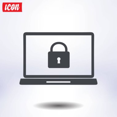 İnternet güvenliği konsepti ikonu. Tanımlama ve koruma simgesi.