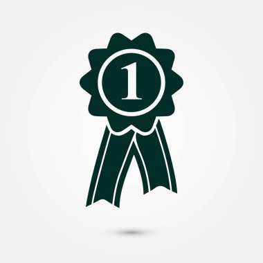  Kurdele simgesi ile rozet. Ödülü rozet şerit erkek ile.