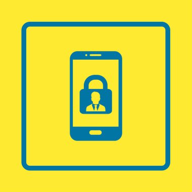 İnternet güvenliği konsepti ikonu. Tanımlama ve koruma simgesi.