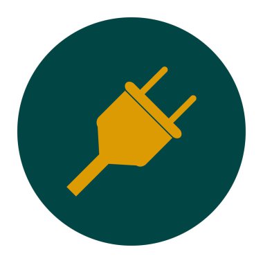 Vektör elektrik dolgu ağı düz simgesi.