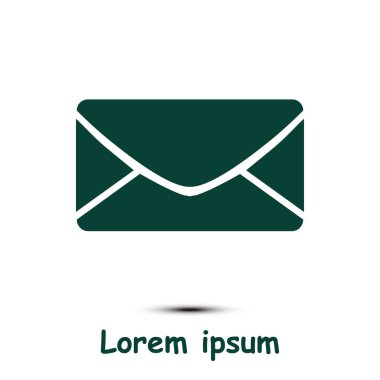 Düz simgesi mektup. Posta simgesini. 