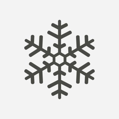 Kar tanesi simgesi. Yılbaşı dekorasyonu.