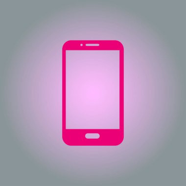 Smartphone kutsal kişilerin resmi, vektör çizim vektör çizim 