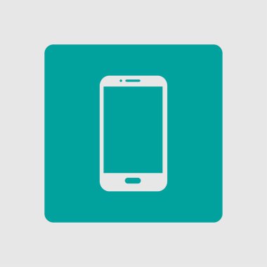 Akıllı telefon simgesinin vektör illüstrasyonu 