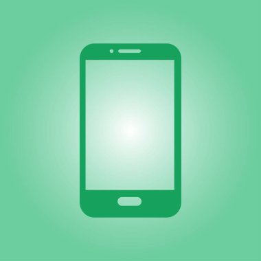 Akıllı telefon simgesinin vektör illüstrasyonu 