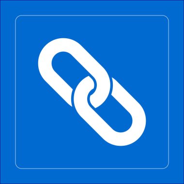 Bağlantı tek simge. Zincir bağlantı erkek.