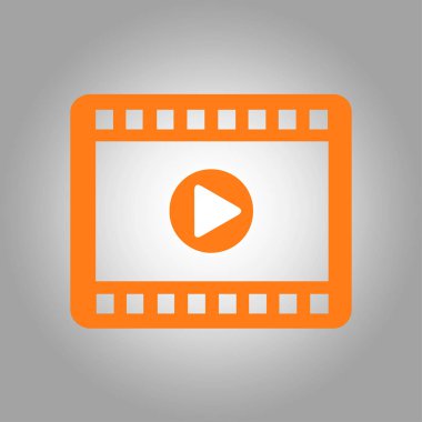 video simgesi. düz tasarım stili. vektör eps 10.