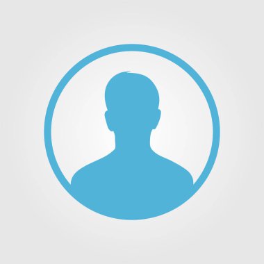 Kullanıcı simgesi simgesi. Kişi sembolü. İnsan avatarı. Düz stil. EPS 10.