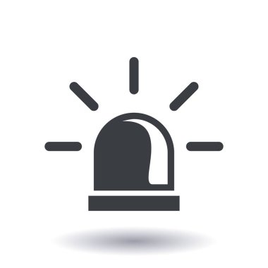 Polis tek simge. Alarm güç düğmesi. Polis seslenmek düğme. 