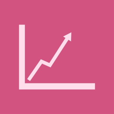 İş grafiği. Grafik düz simgesi