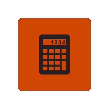 Hesap makinesi simge. Düz tasarım stili. EPS 10
