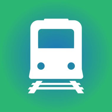 Tren simgesi. Metro erkek. Tren istasyonu işareti.