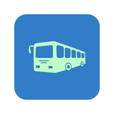 otobüs işareti simgesi. toplu taşıma sembolü.