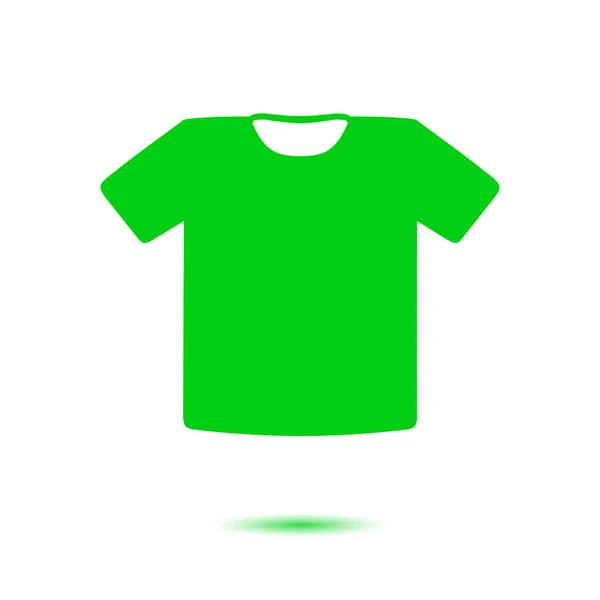 Shirt Teken Pictogram Kleding Symbool Platte Ontwerpstijl — Stockvector