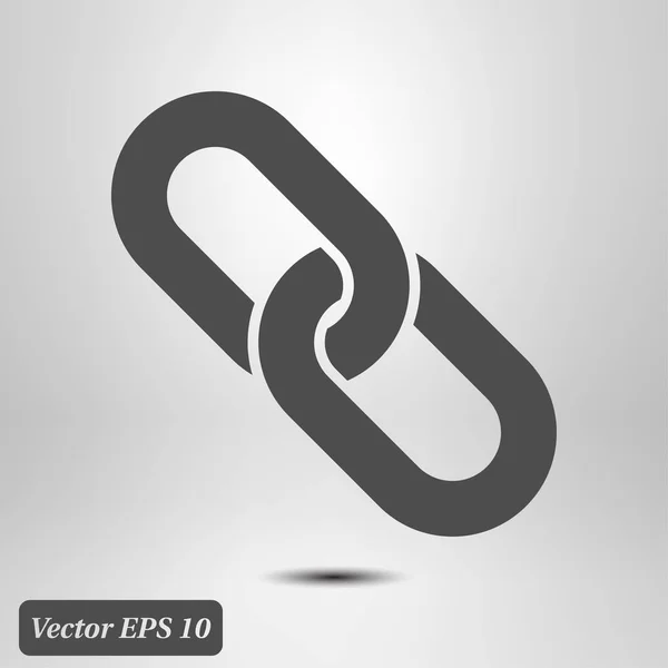 Propojení Jedné Ikony Symbol Tomto Odkazu Řetěz — Stockový vektor