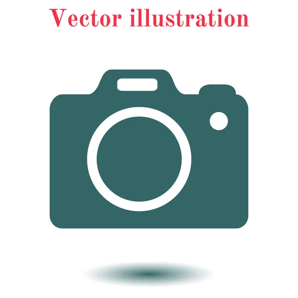 Simbolo Cámara Fotográfica Icono Signo Cámara Dslr Cámara Digital Estilo — Vector de stock