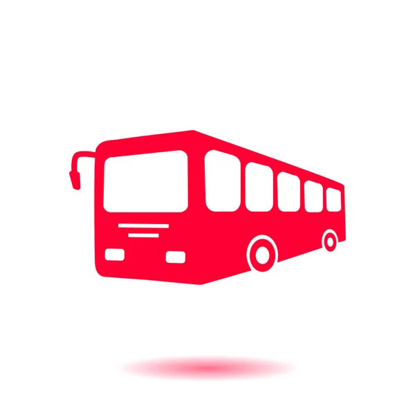 Autóbusszal Aláírás Ikonra Tömegközlekedés Szimbólum — Stock Vector