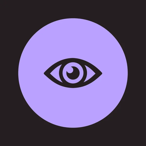 Augensymbol Flacher Designstil — Stockvektor