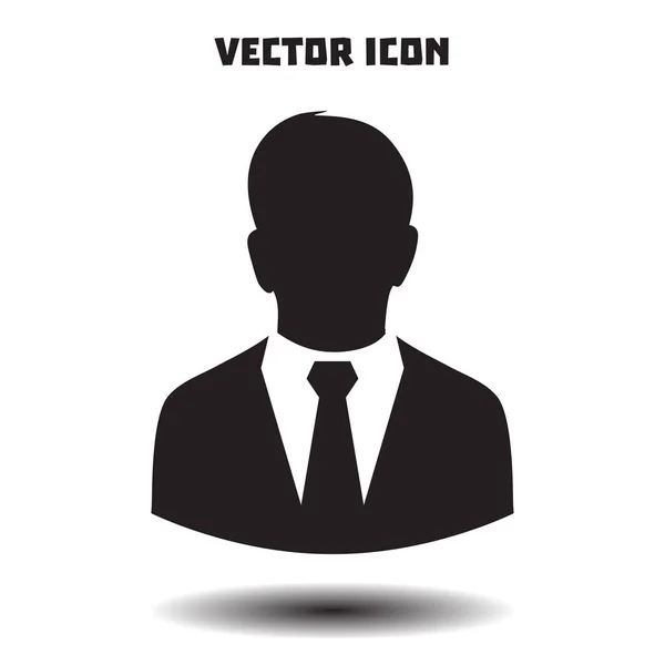 Icono Usuario Del Hombre Traje Negocios — Vector de stock