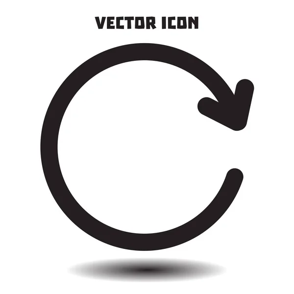 Ícone Vetor Sinal Seta Ciircular —  Vetores de Stock