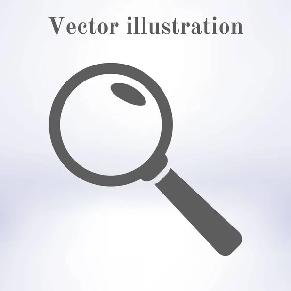 Icono Loupe Botón Búsqueda Lupa — Vector de stock