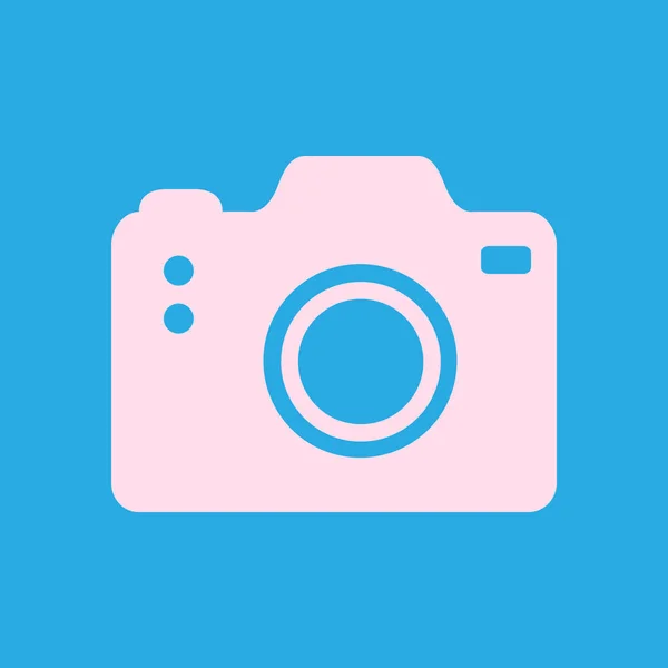 Photo Camera Simbol Dslr Camera Sign Icon Digital Camera Flat — Stock Vector