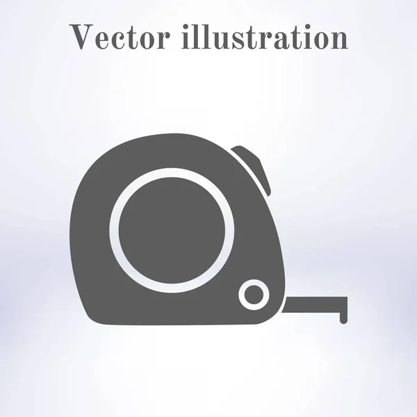 Tape Measure Icon Roulette Construction Simbol — Stock Vector